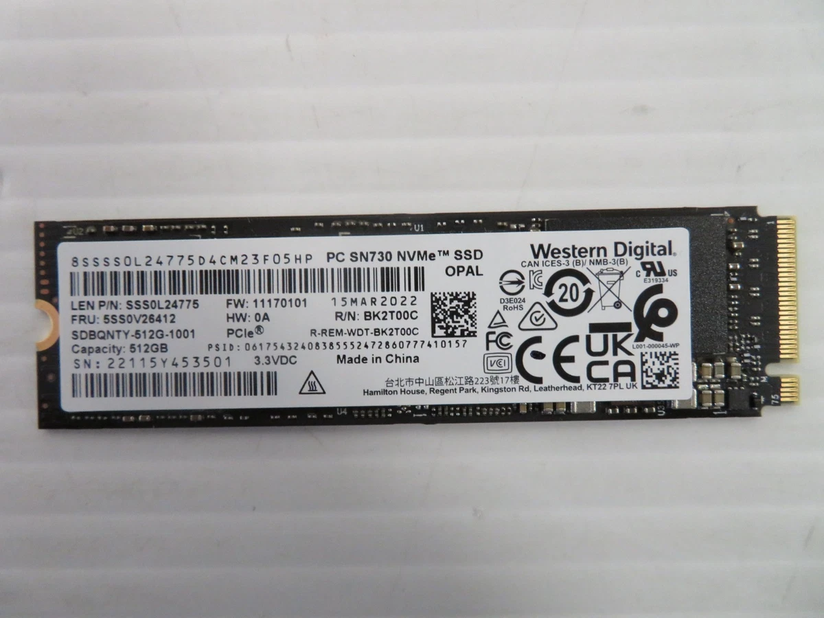 Western Digital M.2 Interface 512 GB Solid State Drives for sale
