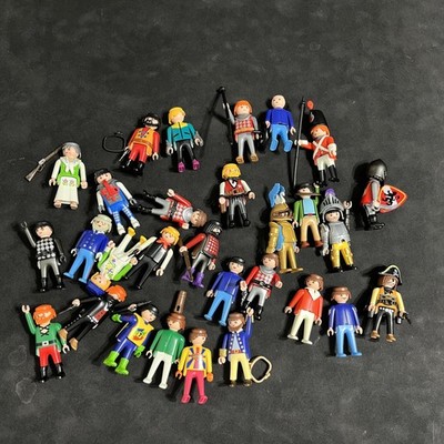 Vintage Playmobil Figure Lot 1970s 80s Geobra Knights Pirates Mixed Bulk Toys