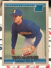 Tino Martinez 1992 Donruss Rated Rookie #410! 2 Card Min! See Desc!. rookie card picture