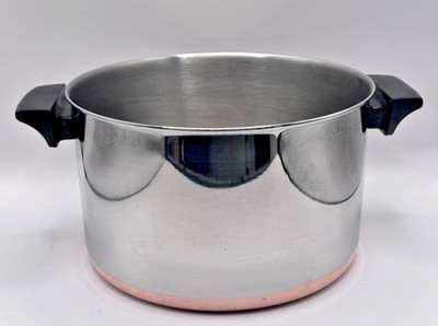 Vintage Revere Ware 6 Quart Copper Clad Bottom