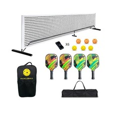 Pickleball Paddles, Pickleball Paddles Set of 2/4, Fiberglass/Carbon Fiber Pi...