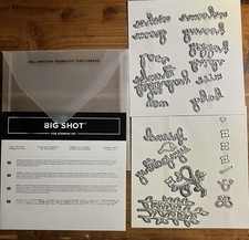 Stampin' Up Big Shot Sizzix Well Written Framelits Dies 148534