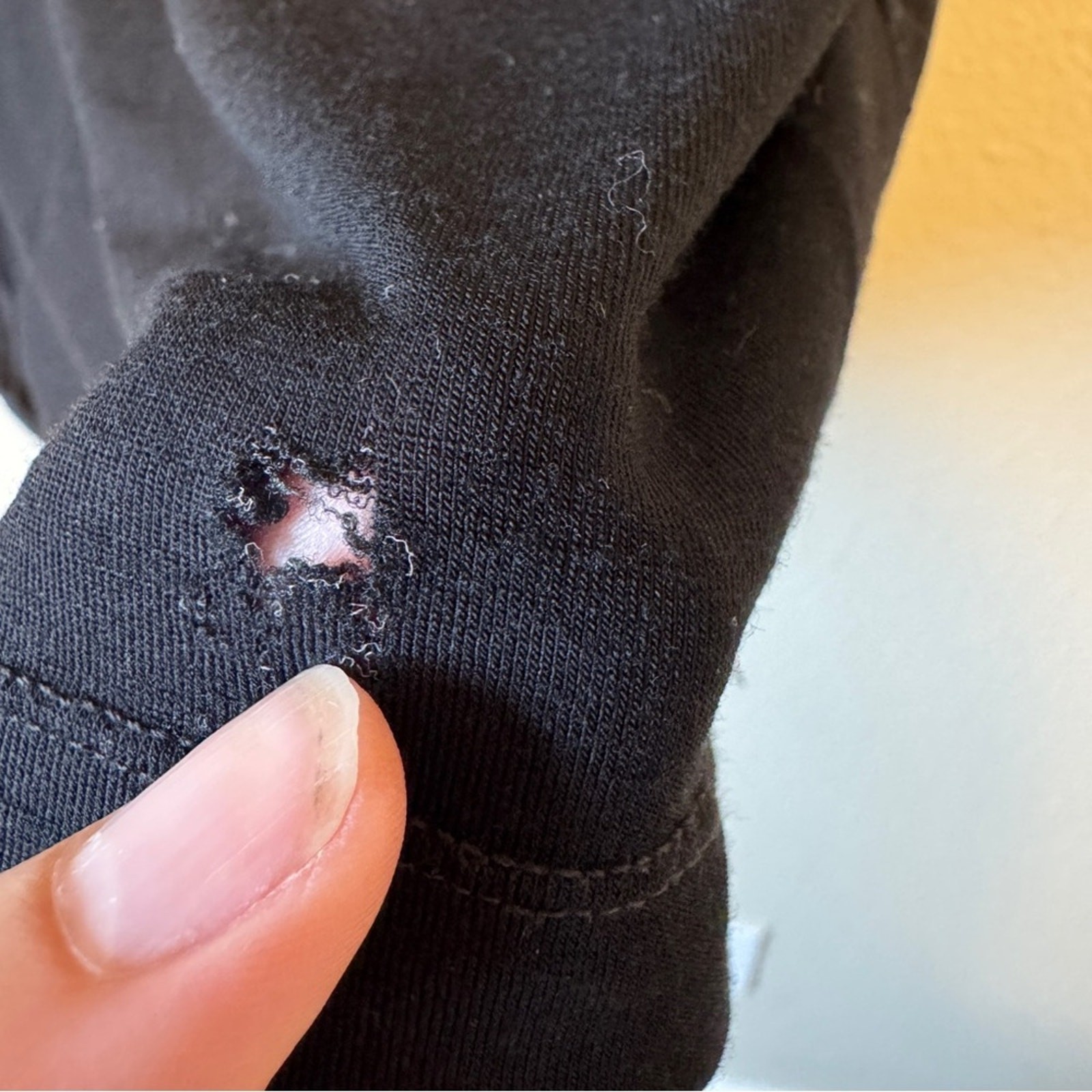 ARC'TERYX T shirt Arc’teryx nera manica corta misto lana uomo L casual strato base