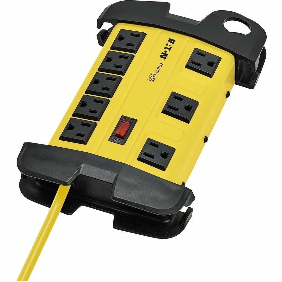 Tripp Lite Safety Power Strip w/ 8 out GFCI Plug OSHA Yellow 12' Cord (TLM812GF) - Image 4 of 4