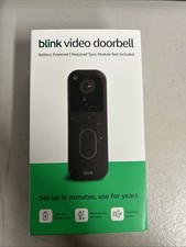 BRAND NEW - Blink Video Doorbell 2025 2nd Gen BLACK sync module not included 