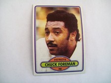 CHUCK FOREMAN New England Patriots #500 1980 TOPPS NFL FOOTBALL
