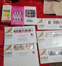 Color Street Nail Polish Strips Lot of 5 NEW With Extras. "Pls Look At Pictures"