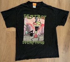 Invader Zim VTG Nickelodeon Y2K 2004 Gir Dumb Like A Moose T-Shirt M Made In USA