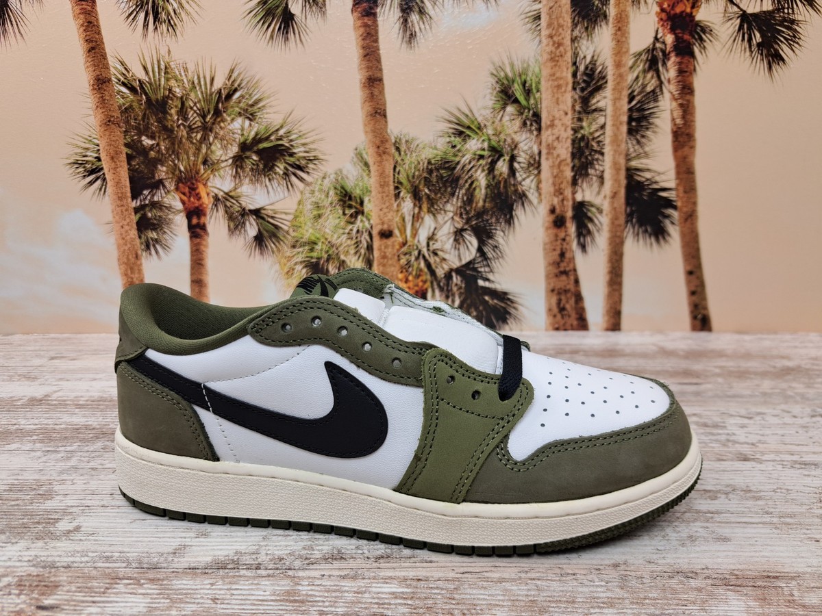 Nike Air Jordan 1 Retro Low OG GS Medium Olive Black HQ6999 200