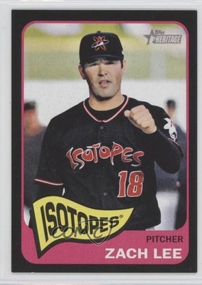 2014 Topps Heritage Minor League Edition Black 13/105 Zach Lee #17 2d7
