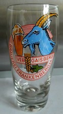 VEB GAISBERG BIER   Frankenberg Sachsen DDR Brauerei Bierglas 0,25 L  Sammler