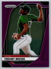 2025 Panini Prizm #25 Yordanny Monegro Purple Prizm /149 Boston Red Sox