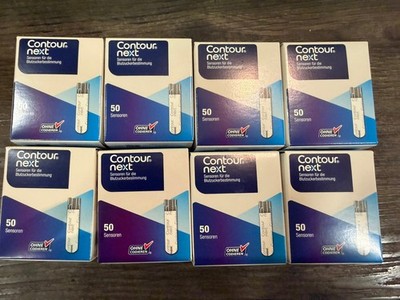 8x 50 Stück Contour Next Teststreifen, NEU,OVP,MHD 09/27