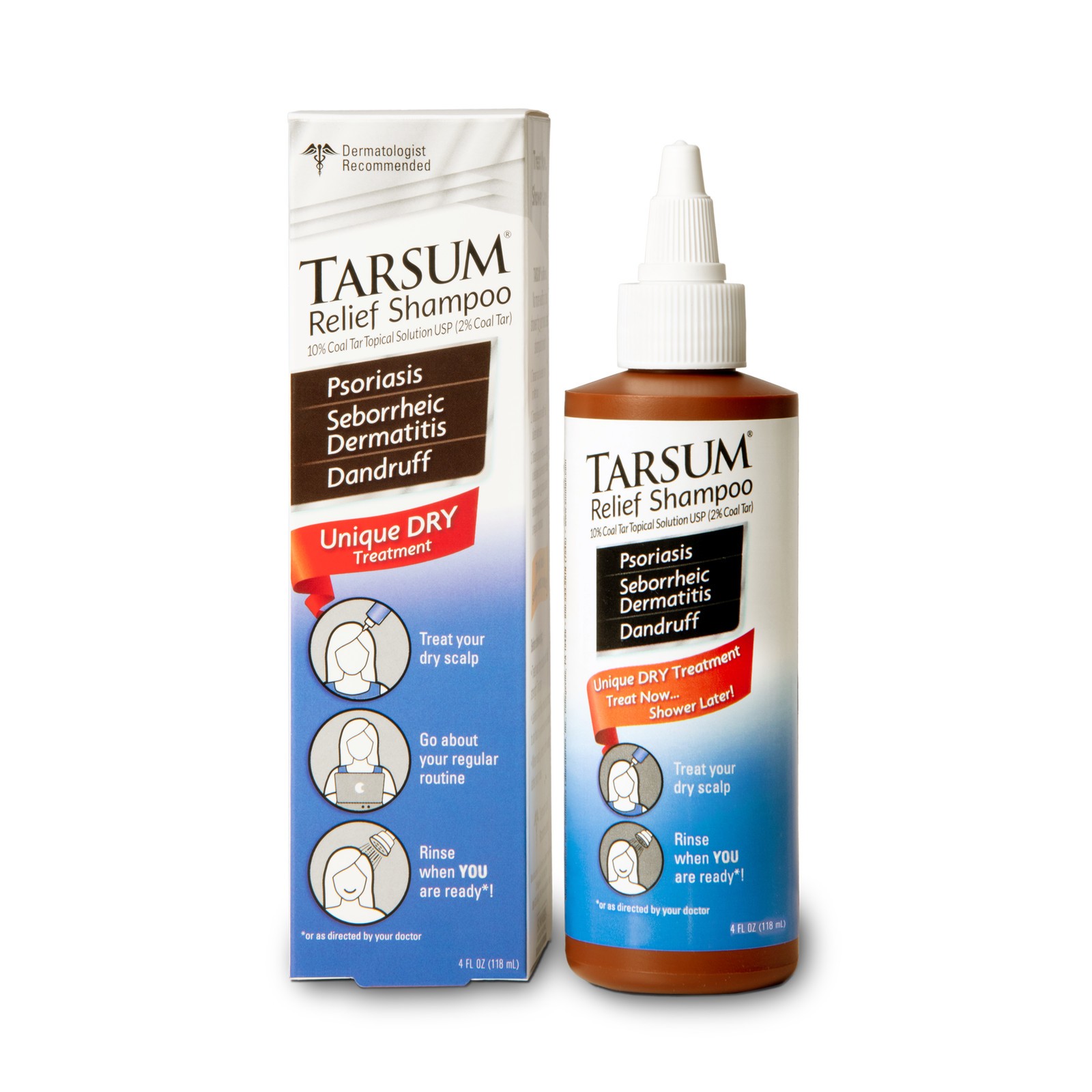 Tarsum Professional Medicated Shampoo Gel Itch & Flaking Relief Coal Tar 4 oz