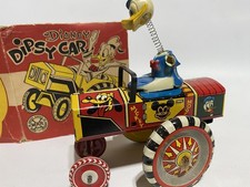 Vtg Marx Disney Donald Duck Wind-up Dipsy Car With Box Restore Repair Parts