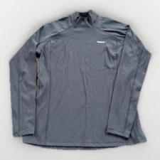 Reebok PlayDry Long Sleeve Shirt Men’s 2XL Black Athletic Base Layer Running Top