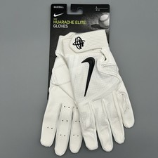 Nike Huarache Elite Baseball Batting Gloves Men  s Large L White/Black CT2134-102
