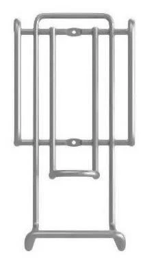 Rev-A-Shelf IRH-1 Sidelines 5-3/4" Static Door/Wall Mount Iron - Silver - Image 2 of 3