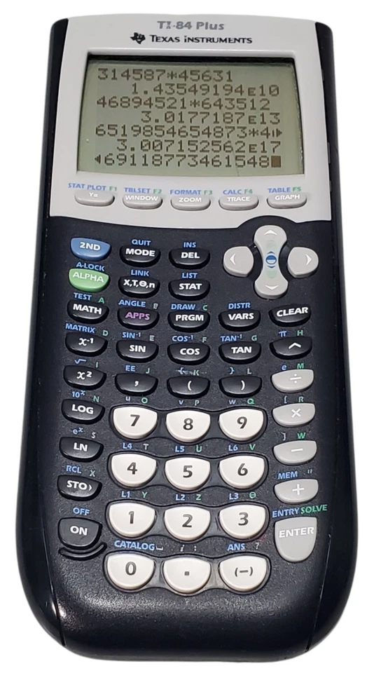 Texas Instruments TI-84 Plus Graphing Calculator Tested W/Slip Cover Damage READ - Image 2 of 4