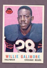 VG-EX SET BREAK 1959 WILLIE GALIMORE TOPPS FOOTBALL CARD #145