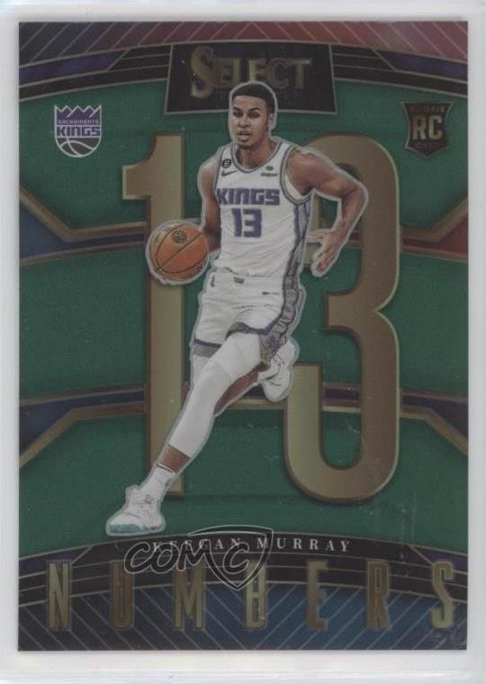 2022-23 Panini Select Select Numbers Green Prizm Keegan Murray #18 0ut