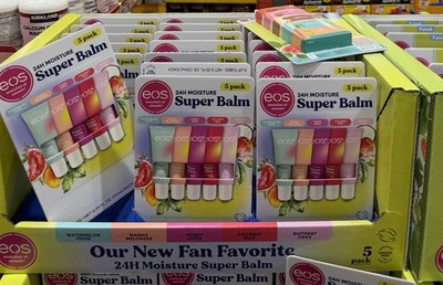 eos 24H Moisture Super Balm Lip Balm Set, 5-Pack Assorted Scents 0.35 fl oz