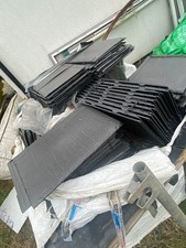 Roofing Job Lot 200+ Interlocking Roof Tiles Slate Tiles Ridge Blocks Mixed Pall