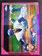 2023 Topps Chrome - George Springer #134 Pink Refractor