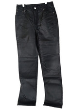 Newport News Leather Pants Womens 8 Black Moto Motorcycle Grunge Rocker Goth