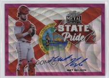 2021 Leaf Metal Draft State Pride Pink Wave 5/10 Mat Nelson #SP-MN1 Auto 3lf