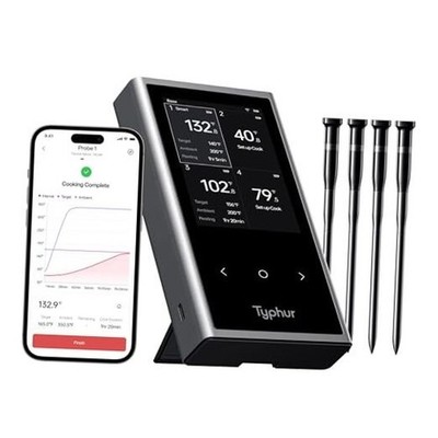 Typhur Sync Quad Wireless Thermometer 4 Probes, 6 Sensors By Typhur WiFi