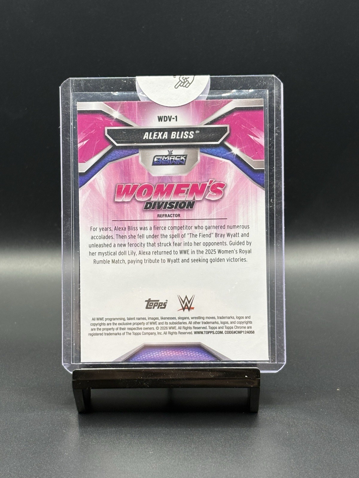 2026 TOPPS Chrome Wwe Alexa Bliss Women’s Division Refractor view 2
