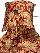 Ralph Lauren Jardiniere Throw Pillow 18sq Standard Red feather insert Vntg