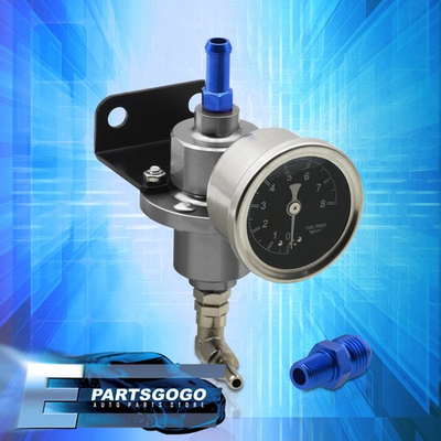 #ad #ad Aluminum Adjusting 1:1 Ratio Pressure Regulator 160 Psi Gauge Polish For Hyundai $21.99