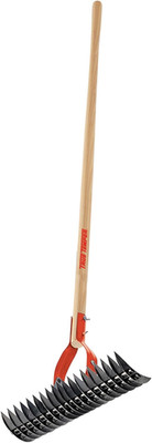 1914000 Adjustable Thatching Rake with 54-Inch Wood Handle