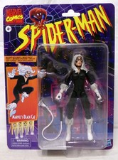 2020 Hasbro Marvel Legends Spider-Man Retro Card Black Cat 6  Figure New Sealed