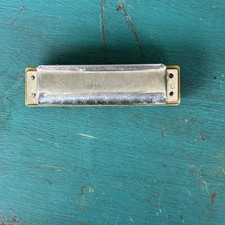Hohner Marine Band Blues Harmonica 1896 Key of G Germany w/ Original Case A440