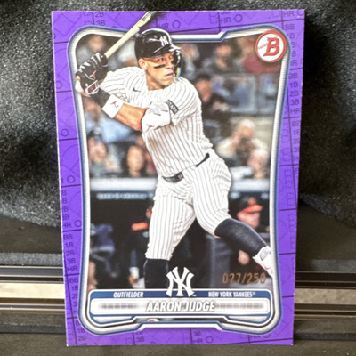 2026 Bowman Purple Pattern 27/250 Aaron Judge #1