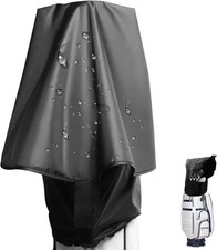Golf Bag Rain Cover Waterproof Hood Protection Black Pack Durable Lightweight...