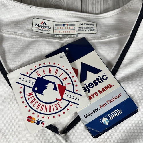 Cleveland Indians Jersey Baseball official Mens Majestic White XXL NWT genuine - Picture 13 of 13
