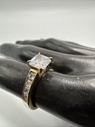 VTG China 925 Sterling Silver Vermeil CZ Ring. Size 7 . Grams 4.4. Marked M — photo 4