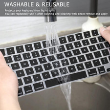 Silicone Keyboard Cover Skin for 2026-2021 Macbook Neo 13 & Air 15 13.6 & Pr