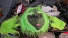 ADULT GRINCH MASK AND LG/EX LG GLOVES G6