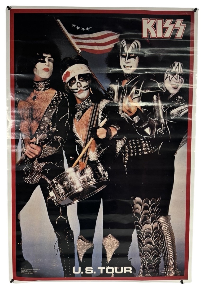 KISS Rock Band U.S Promo Tour Poster Bicentennial 23 x34