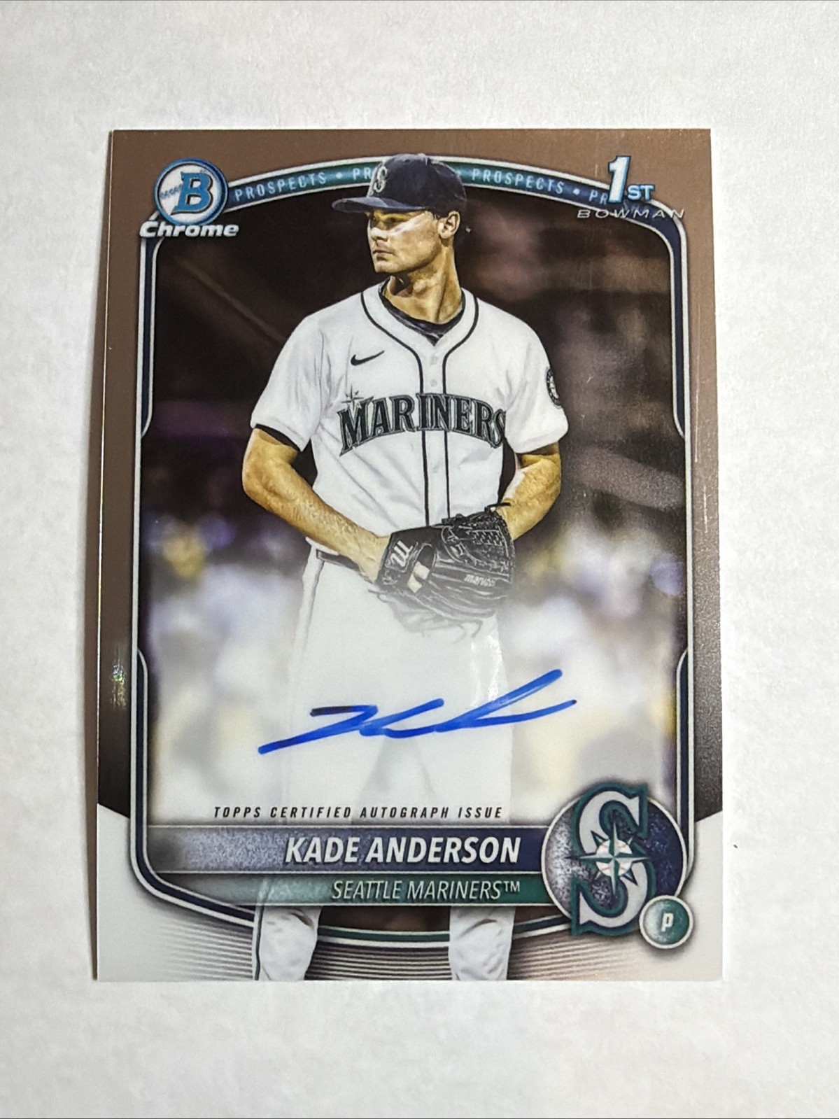 2025 1st Bowman Draft Chrome Kade Anderson Autograph RC SP Mariners Pack Fresh