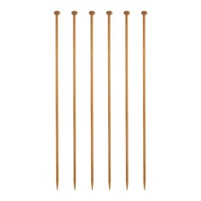 6Pcs 3.25mm Bamboo Knitting Needle Straight Single Pointed 10 Inch US Size 3