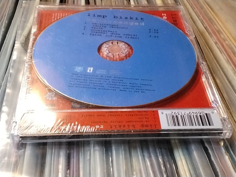 RARE LIMP BIZKIT RE ARRANGED CD SINGLE 4TRX REMIX & VIDEO STILL SEALED METAL RAP - Image 3 of 4