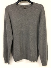 TU 100% Kaschmir Pullover Herren M Grau 983