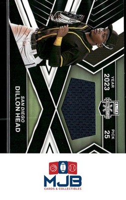 2023 Panini Elite Extra Edition Dillon Head First Round Materials #FR-DHD