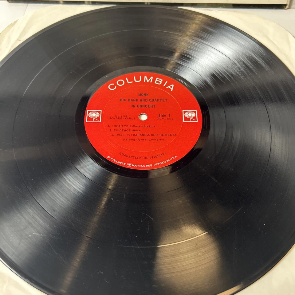 MONK BIG BAND AND QUARTET IN CONCERT! CL 2164 - 1964 Rare Mono Foto 4 de 4